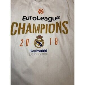 Real Madrid 2018 Euro League Champions Men’s 2XLT-Shirt Basketball Collab